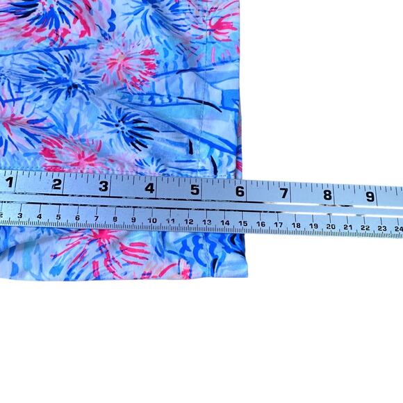Lilly Pulitzer Capri Swim Trunks Shorts Mens XL Boca Blue Its a Sailabration New - Picture 9 of 9